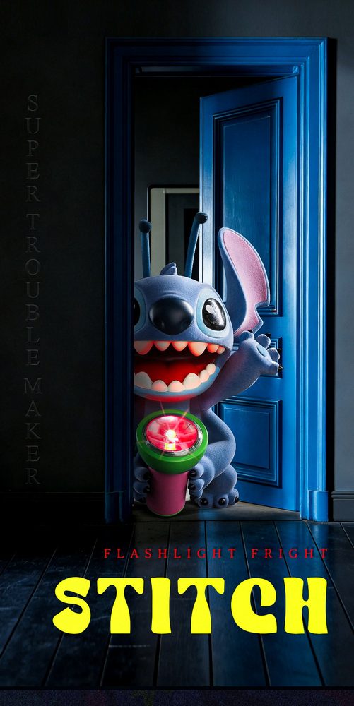 52TOYS スティッチ スーパー暴れん坊 シリーズ 限定版 ドッキリ大成功! (52TOYS Stitch Super Trouble Maker Limited Edition-Flashlight Fright)