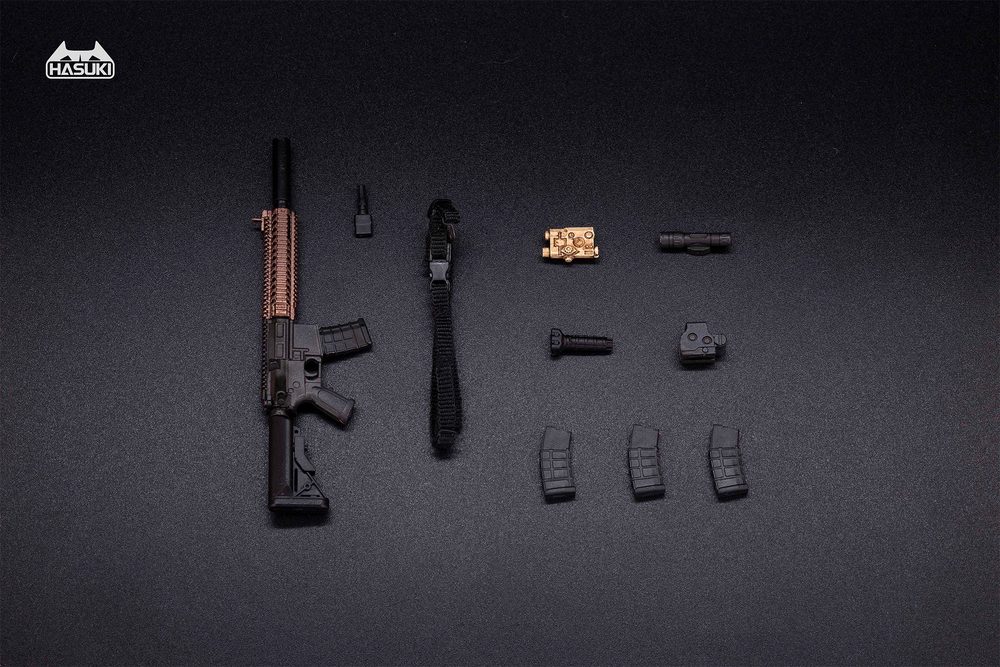 HASUKI WM-04B 1/12スケール MK18 装備セット(ブラック) (HASUKI WM-04B 1/12 SCALE MK18 EQUIPMENT SET (BLACK))