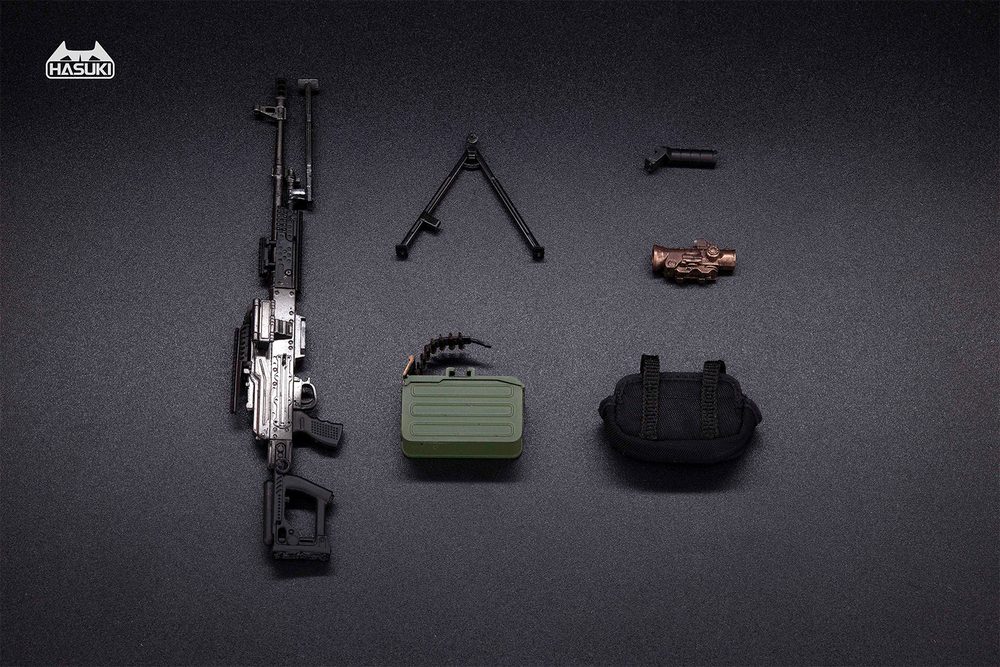 HASUKI WM-05A 1/12スケール PKM 装備セット(ブラック) (HASUKI WM-05A 1/12 SCALE PKM EQUIPMENT SET (BLACK))