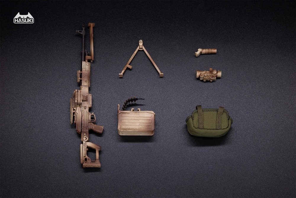 HASUKI WM-05B 1/12スケール PKM 装備セット(デザートカモ) (HASUKI WM-05B 1/12 SCALE PKM EQUIPMENT SET (DESERT CAMOUFLAGE))