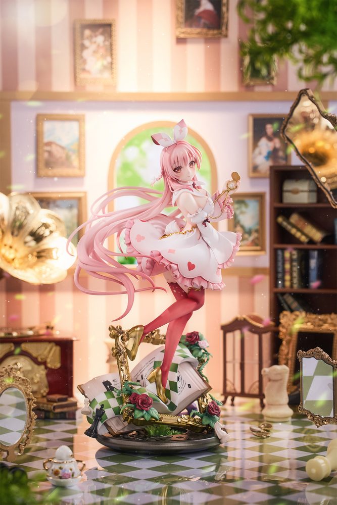 HOBBY SAKURA 白いウサギ Rosu ワンダーランドVer. 1/7スケール塗装済完成品フィギュア 通常版 (HOBBY SAKURA WHITE RABBIT ROSU WONDERLAND VER. 1/7 SCALE FIGURE NORMAL EDITION)