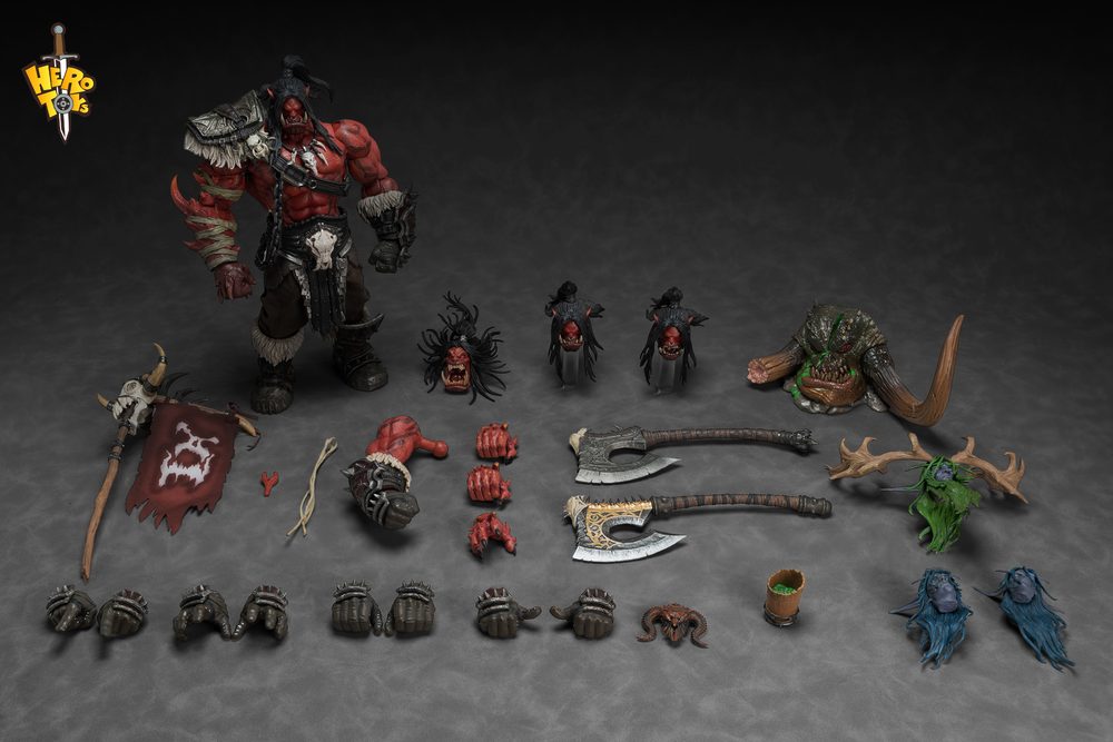 Hero Toys グローマッシュ・ヘルスクリーム 1/10スケール 可動フィギュア (HERO TOYS GROMMASH HELLSCREAM 1/10 SCALE ACTION FIGURE)