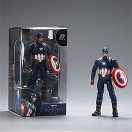 キャプテン・アメリカ(7インチ Cシリーズ、プラスチックスタンド付き新パッケージ) (Captain America (7-inch C Series with Plastic Holder New Package))