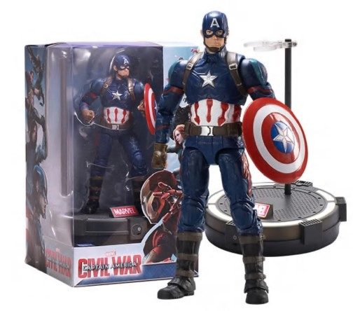 キャプテン・アメリカ(7インチ Cシリーズ、ライトスタンド付き) (Captain America (7-inch C Series with Luminous Stand))