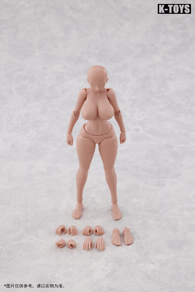 K-Toys 1/12スケール 可動フィギュア 豊満体型女性素体 KT02C 日焼け肌 (K-TOYS 1/12 SCALE ACTION FIGURE GLAMOROUS WOMAN BODY KT02C TAN SKIN)