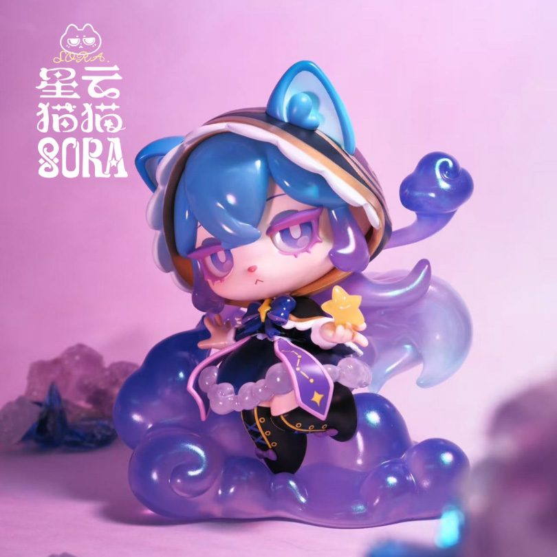 Nororo Studio 星雲ねこのSORA ノンスケール塗装済完成品フィギュア (Nororo Studio SORA- THE LITTLE NEBULA MAGE CAT NON SCALE FIGURE)
