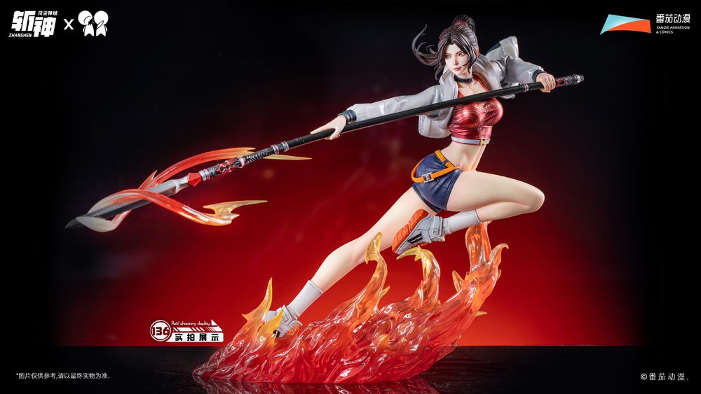 PPDF Slay The Gods 紅䋝(ホンイン) 玫火羽裳 1/6スケール塗装済完成品フィギュア (PPDF "SLAY THE GODS" HONG YING ROSE FIRE FEATHER CLOAK 1/6 SCALE FIGURE)