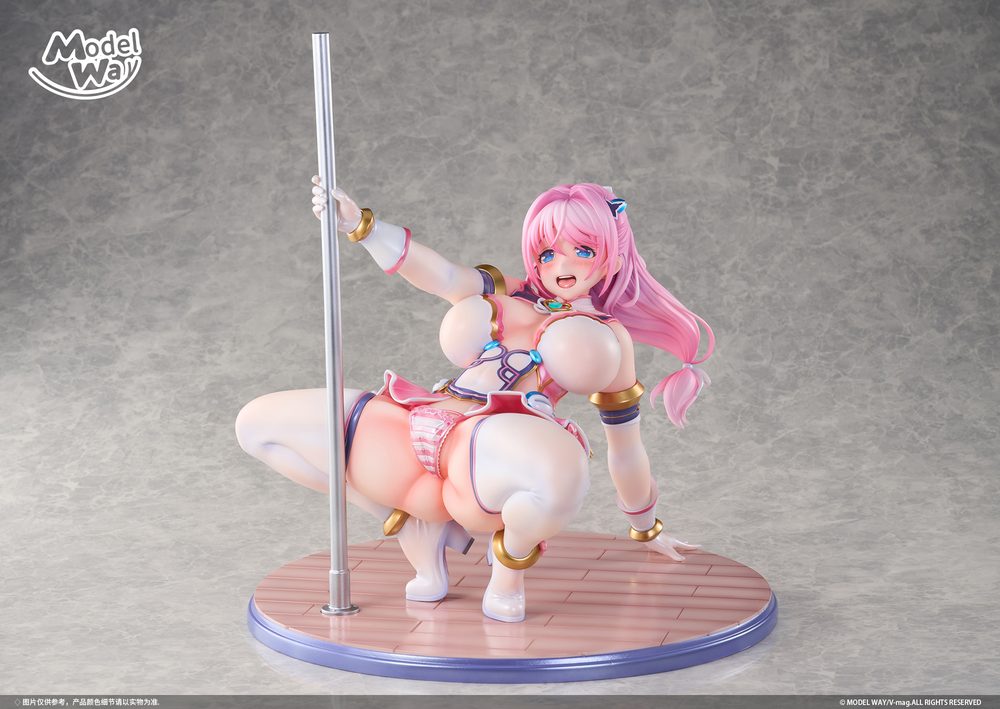 Model Way 桜羽桃香 愛玩天使 チアリーピンクVer. 1/4スケール塗装済完成品フィギュア (MODEL WAY SAKURABA MOMOKA "PET ANGEL CHEERY PINK" 1/4 SCALE FIGURE)