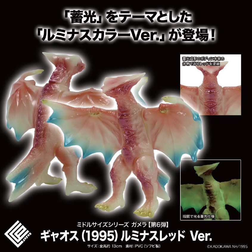 CCP ミドルサイズシリーズ ガメラ 第6弾 ギャオス(1995) ルミナスレッドVer. (CCP Middle Size Series Gamera Vol. 6 "Gamera: Guardian of the Universe" Gyaos (1995) Luminous Red Ver.)