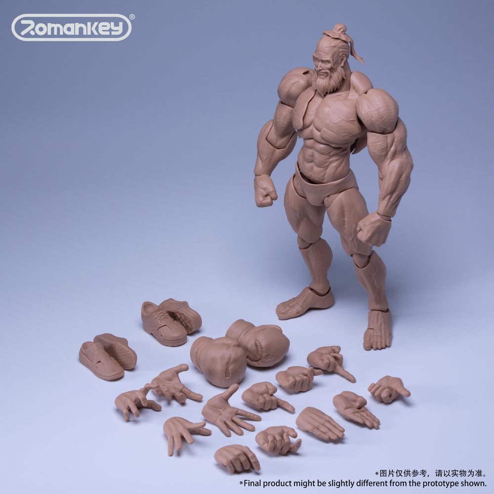 Romankey UMS003 1/12スケール 可動フィギュア男性素体 Big Guy(ビッグガイ) ノーマル (ROMANKEY UMS003 1/12 SCALE ACTION FIGURE MALE BODY BIG GUY NORMAL SKIN)
