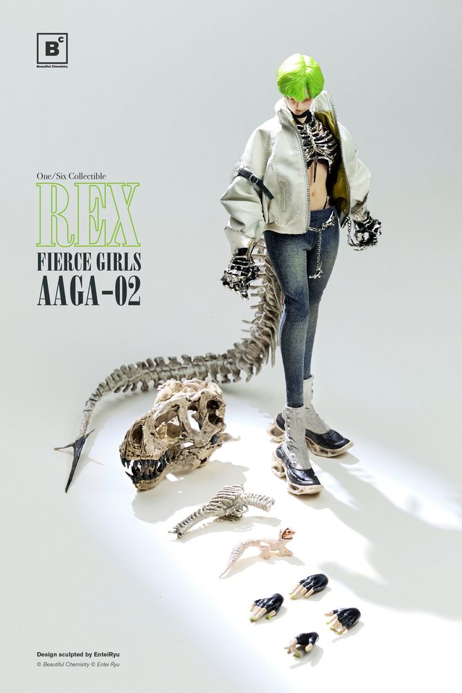 Beautiful Chemistry Fierce Girlsシリーズ BONEGIRL ガンナー AAGA-02 Rex(レックス) 1/6スケール可動フィギュア (BEAUTIFUL CHEMISTRY FIERCE GIRLS SERIES BONEGIRL AAGA-02 GUNNER REX 1/6 SCALE ACTION FIGURE)