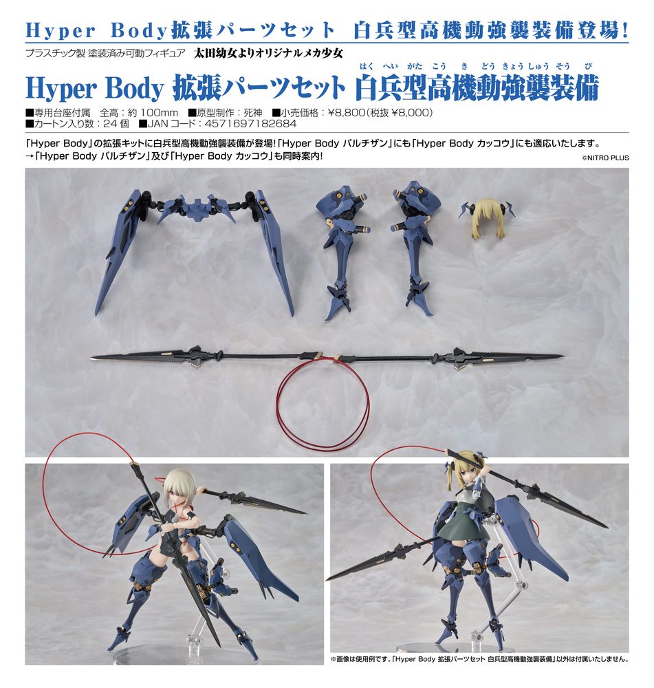 太田幼女よりオリジナルメカ少女 Hyper Body 拡張パーツセット 白兵型高機動強襲装備 (Ota Yojo Original Mecha Girl Hyper Body Expansion Parts Set High-Mobility Close-Combat Assault Type Equipment)