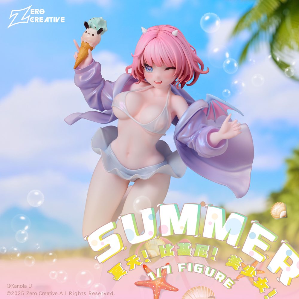 Zero Creative サマー!ビキニ!美少女! 1/7スケール 塗装済完成品フィギュア (ZERO CREATIVE SUMMER! BIKINI! PRETTY GRIL 1/7 SCALE FIGURE)
