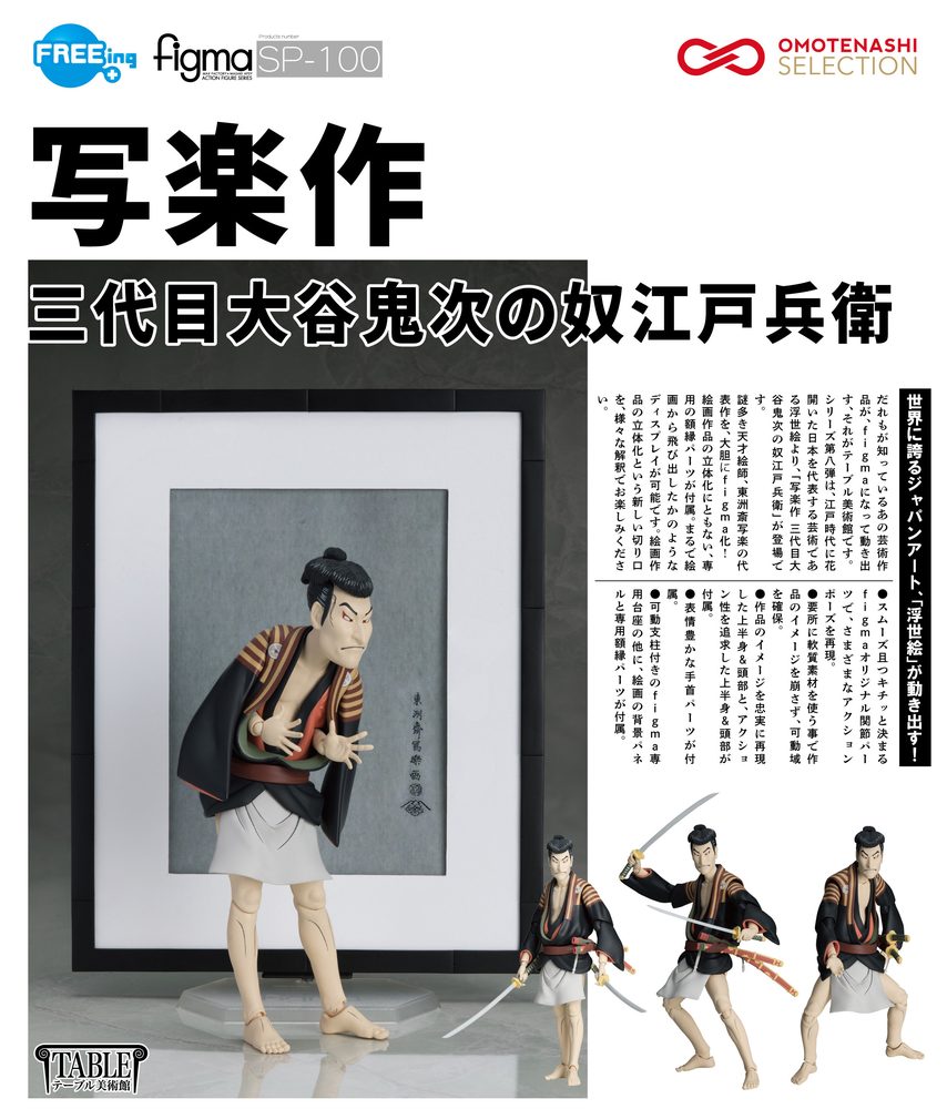 figma テーブル美術館 写楽作 三代目大谷鬼次の奴江戸兵衛 (figma The Table Museum Otani Oniji III as Yakko Edobei by Sharaku)