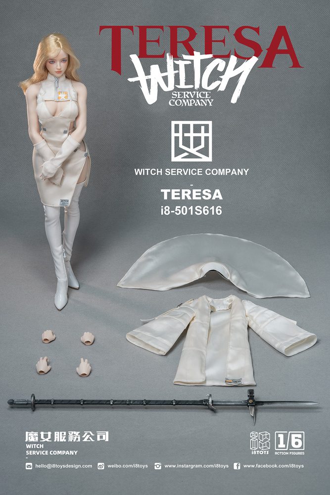 i8TOYS I8-501S616 WITCH SERVICE COMPANY(ウィッチ サービス カンパニー) TERESA(テレサ) 1/6スケールアクションフィギュア (I8TOYS I8-501S616 WITCH SERVICE COMPANY TERESA 1/6 SCALE ACTION FIGURE)