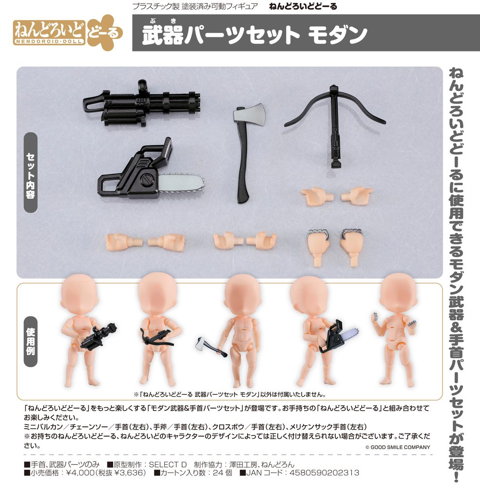 ねんどろいどどーる 武器パーツセット モダン (Nendoroid Doll Weapon Parts Set Modern)