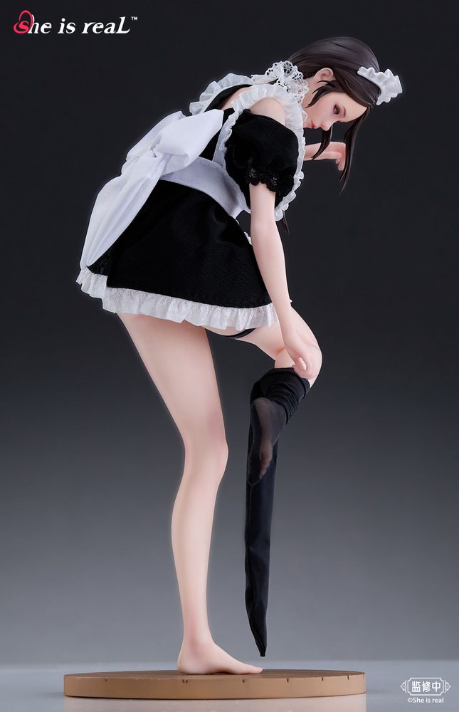 BearPanda She is real×LOU LL Water Droplet(ウォータードロップレット)メイド 1/6スケール塗装済完成品フィギュア (BEARPANDA SHE IS REAL x LOU LL WATER DROPLET MAID 1/6 SCALE FIGURE)