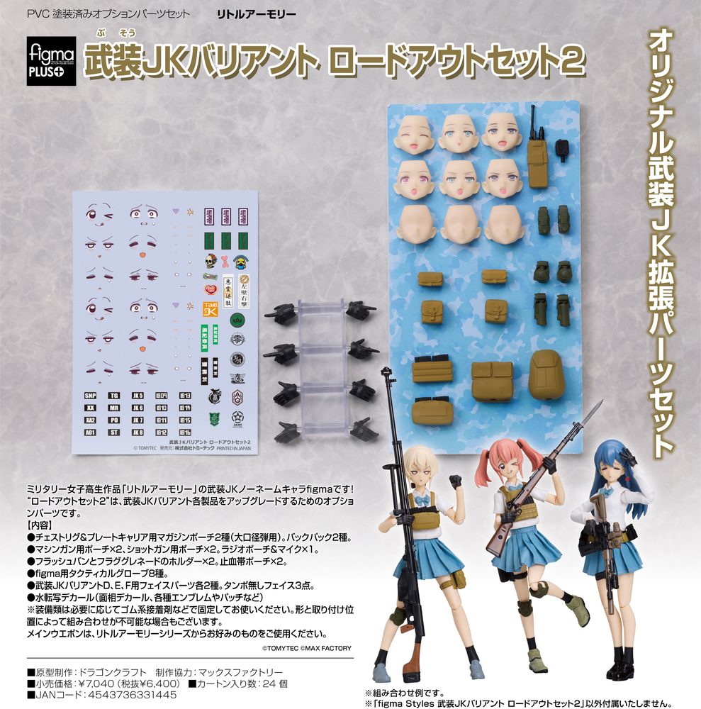 figmaPLUS リトルアーモリー 武装JKバリアント ロードアウトセット2 (figma PLUS "Little Armory" Armed JK Variant Loadout Set 2)