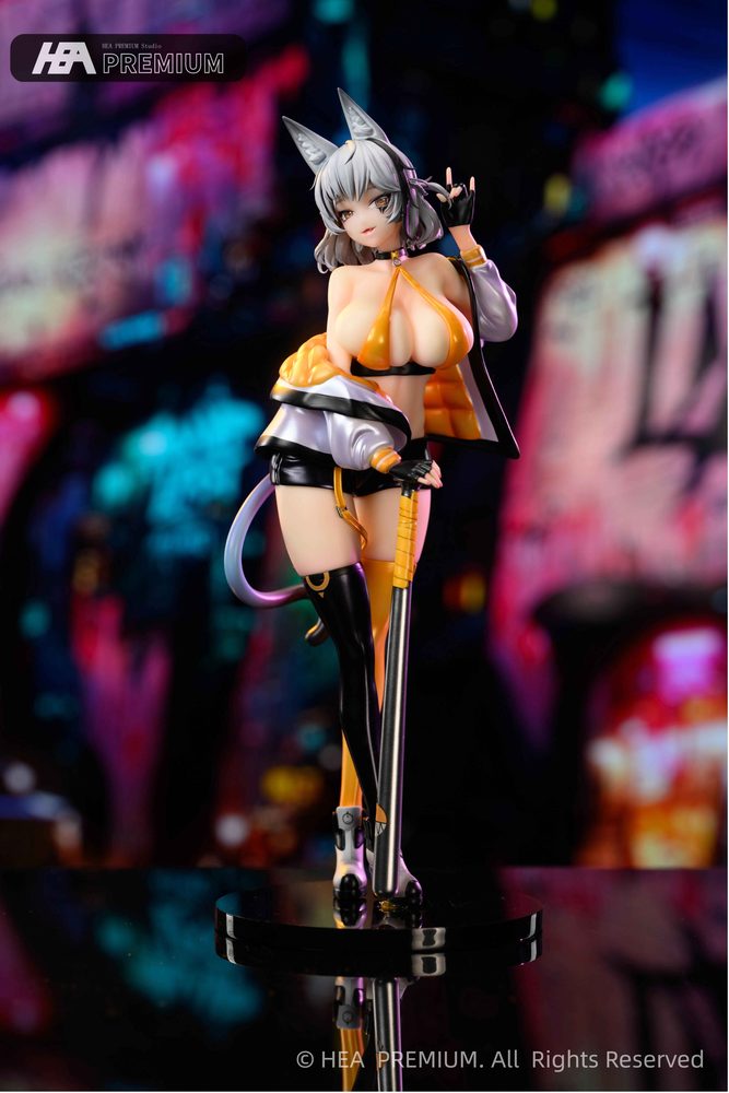 HEA PREMIUM 猫女 deano(デアノ) 野球女子Ver. 1/4スケール塗装済完成品フィギュア (HEA PREMIUM CAT GIRL DEANO BASEBALL UNIFORM VER. 1/4 SCALE FIGURE)